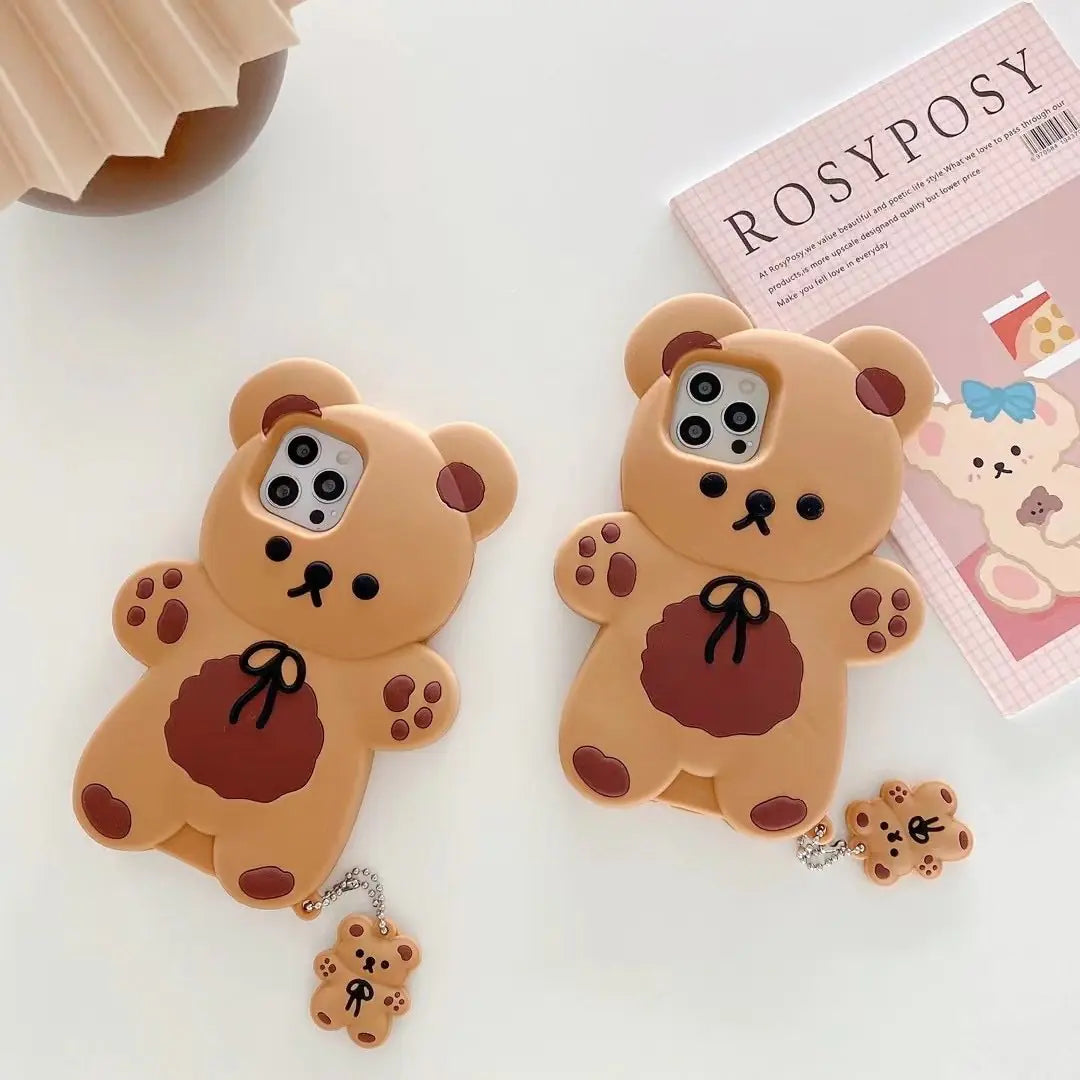 Charming Teddy Silicone Phone Protector (iPhone only)
